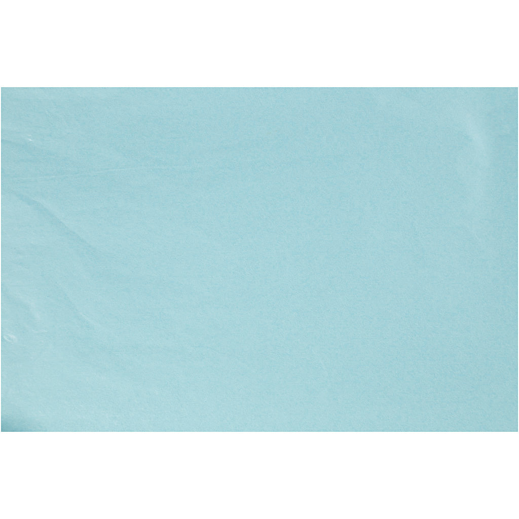 Papier de soie Bleu clair, 50x70 cm, 14 g, 25 Feuilles