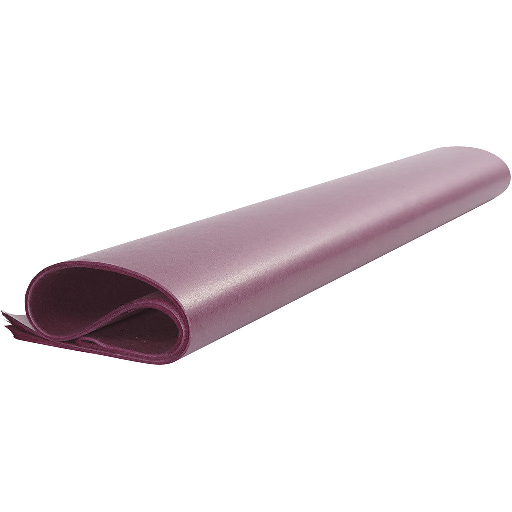 Papier de soie Bordeaux, Feuilles 50x70 cm 25 Feuilles