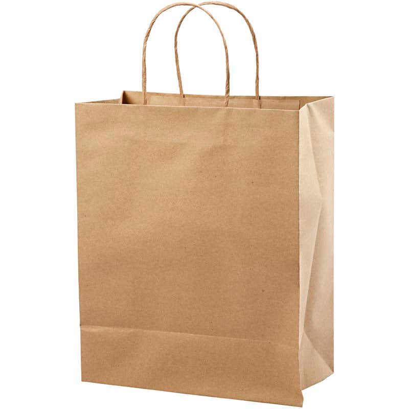 Paper Bag, H: 33 cm, W: 26x13 cm, 10pcs