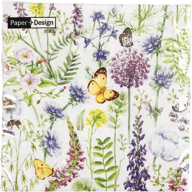 Serviettes de table: Printemps, taille 33x33 cm, 20 pc