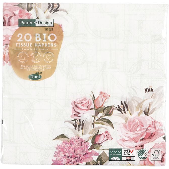 Serviettes de table, taille 33x33 cm, 20 pc/ 1 paquet