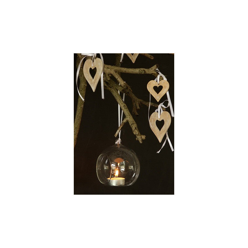 Boule en verre pour bougie chauffe-plat Ø 6 cm x 8 cm - 12 pièces