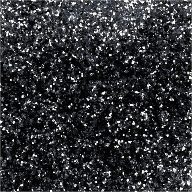 Paillettes Bio Noir, P: 0,4 mm, 10 g/ 1 tub