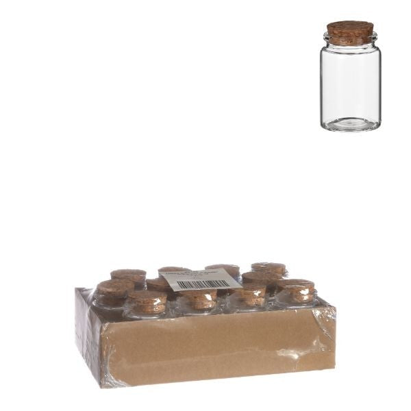 Glass jar with cork 45x75mm