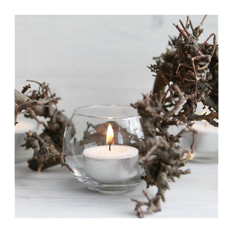 Pot boule en verre Ø 6,5 cm, H. 5,5 cm - 12 pièces