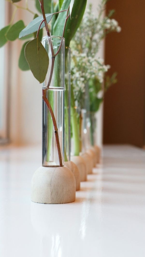 Base en Bois pour Tube à essai, 20x100mm - 1 pc