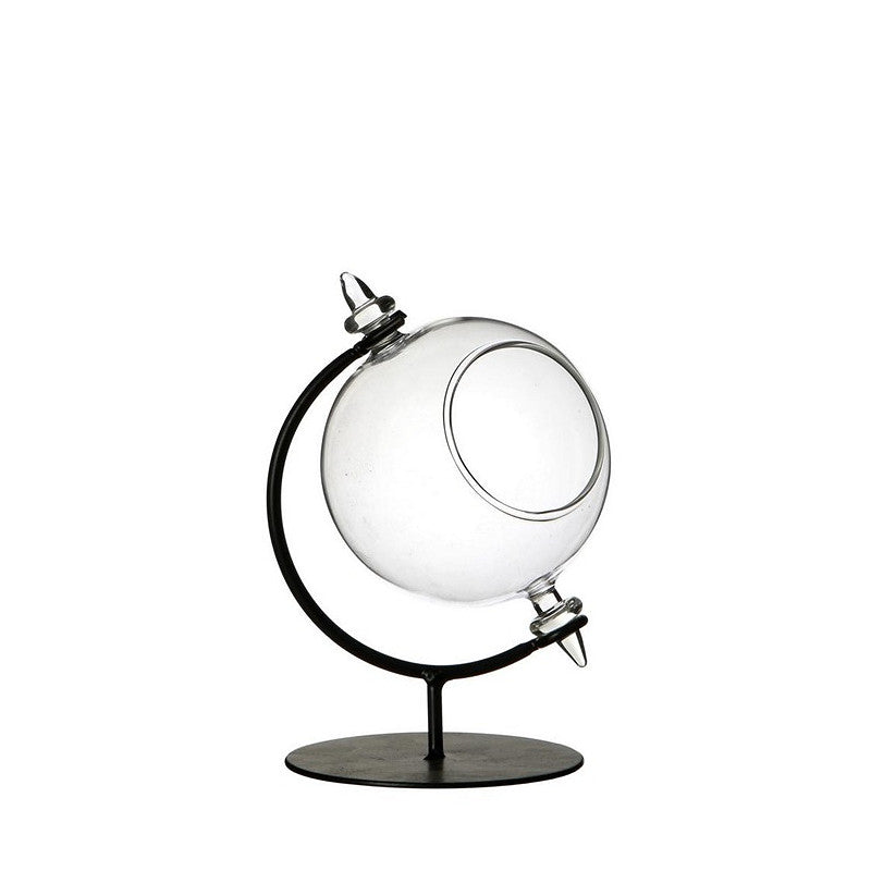 Globe en verre pour bougie chauffe-plat avec support Ø 8 cm, H. 14 cm - 1 pièce