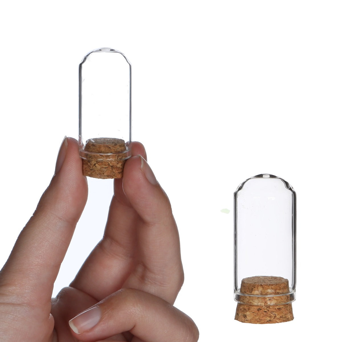 Glass mini Domes Ø2cm and 4cm high with cork