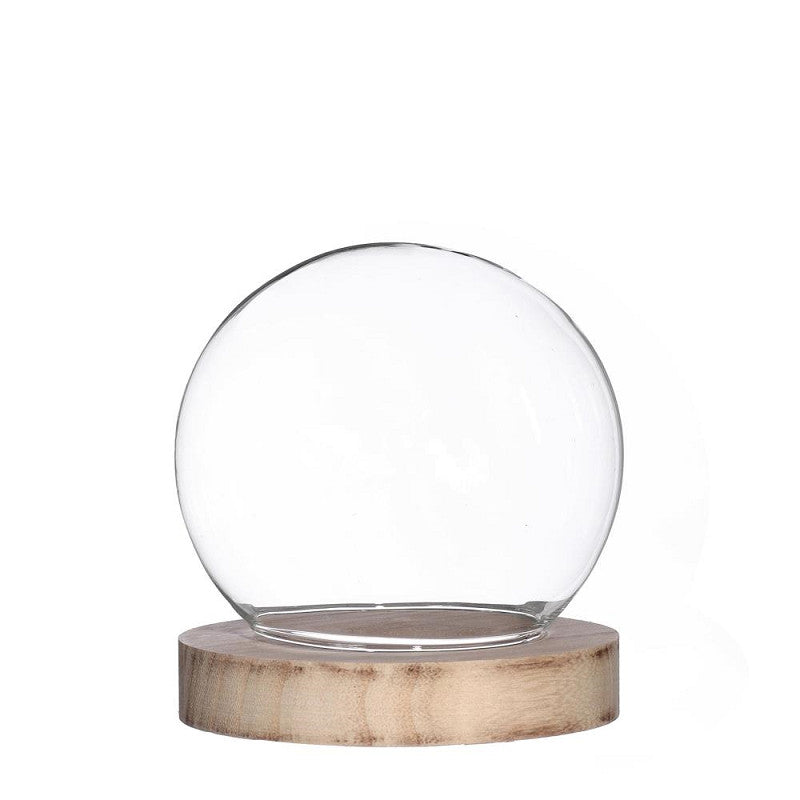 Dôme en verre Ø 13 cm, H. 14 cm - 1 pièce