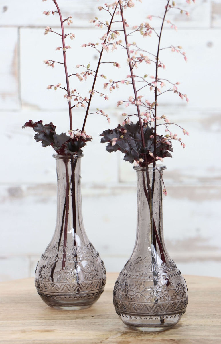 Flower vase Paris Ø7.5cm and 16cm high Grey - Packlinq