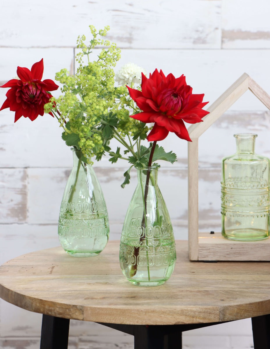 Flower vase Porto Ø7.5cm and 14.5cm high Green - Packlinq