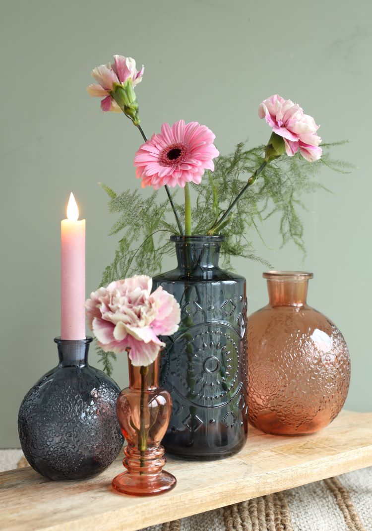 Vase Venice Ambre H: 113 x Ø50 mm - 12 Pcs