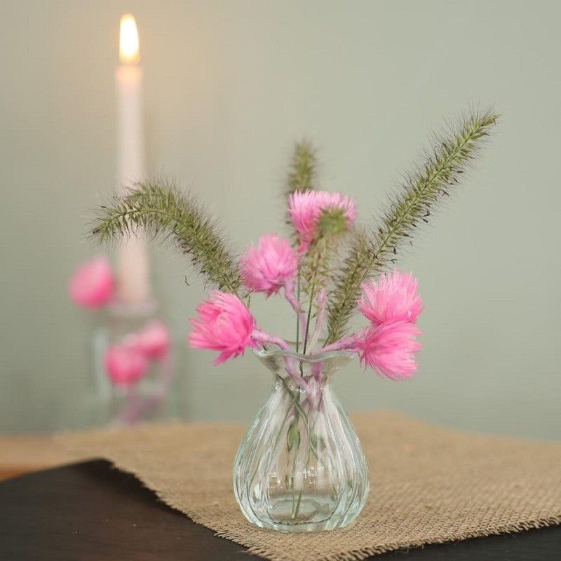 Vase à fleurs Ø70 h: 90 mm Transparent - 12 Pcs