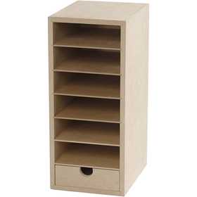 Armoire de rangement en Bois Blanc avec Tiroir pour A6
