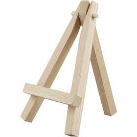 Mini chevalet, H: 11.5 cm, hêtre - 1 pc