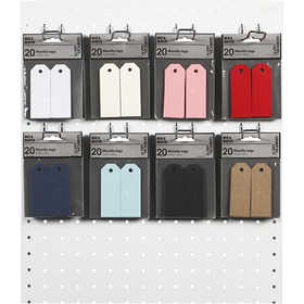 Etiquettes Couleurs diverses, 30x80mm - 80x20 pcs