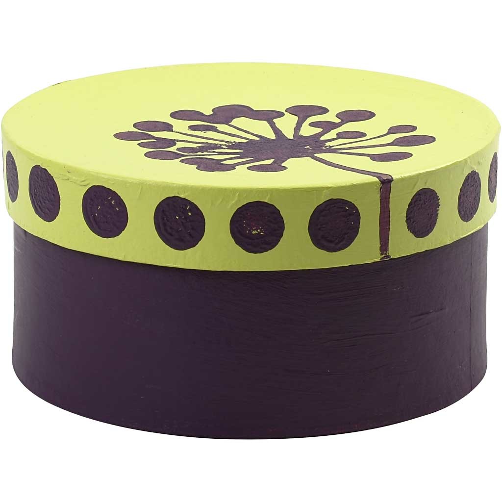 Boîtes rondes, P: 10+13+16 cm, H: 5+6.5+7.5 cm - 3 pcs