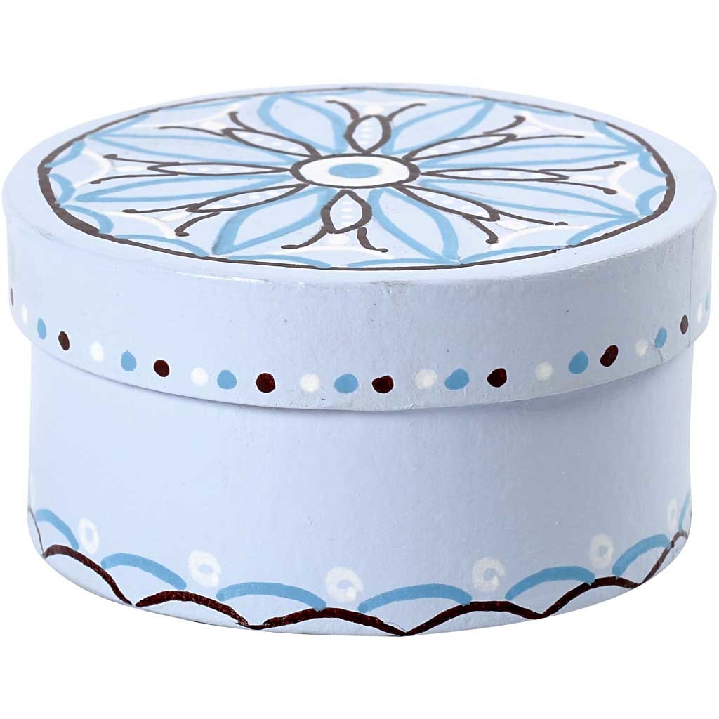 Boîtes rondes, P: 10+13+16 cm, H: 5+6.5+7.5 cm - 3 pcs