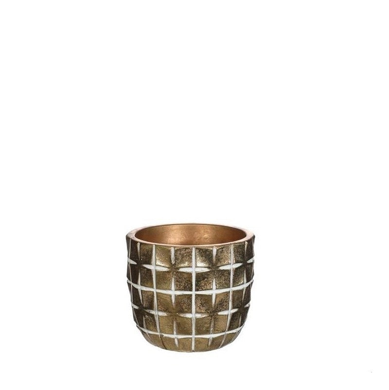 Hanoi pot Ø75 x h:64 mm Gold
