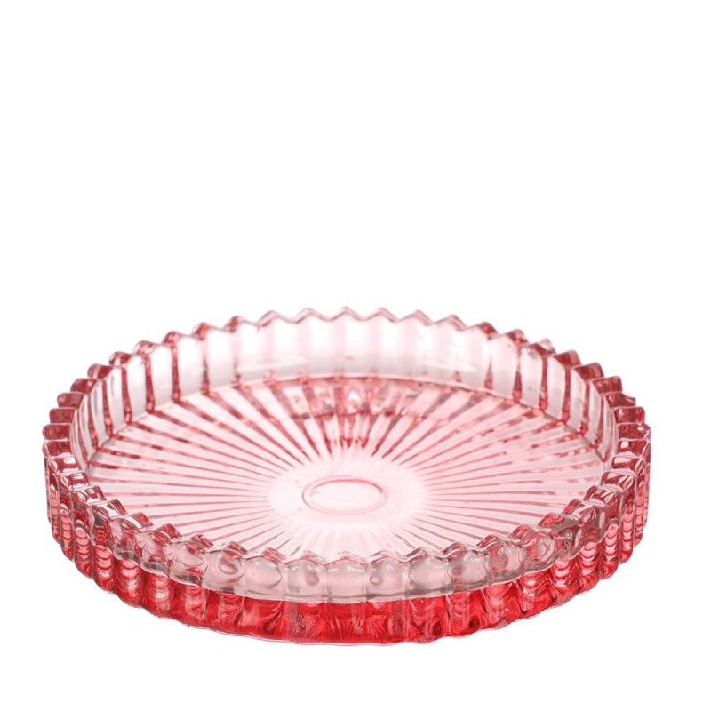 Coupelles en verre Kate Ø 10 cm, H. 6,5 cm, roses, lot de 4 - 6 pièces