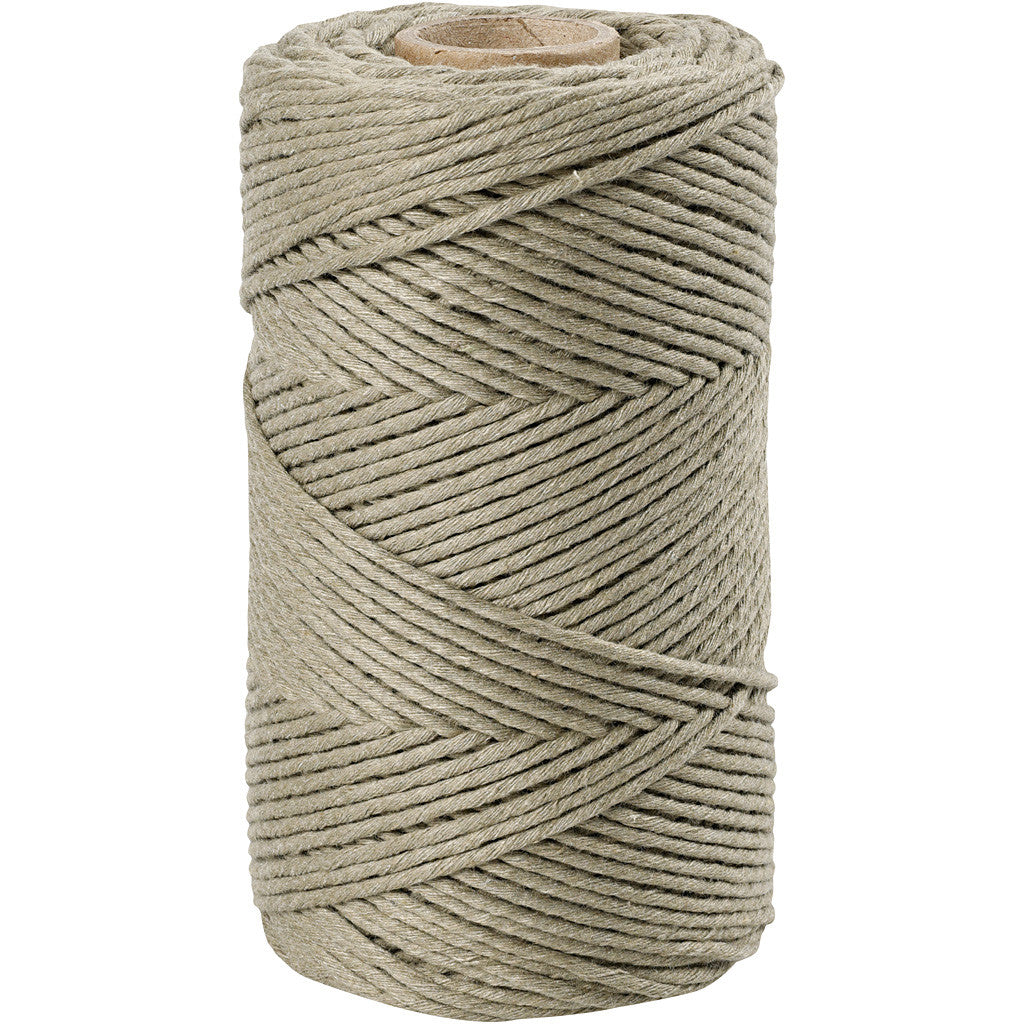 Macramé Vert, L: 198 m, P: 2 mm, 330 g/ 1 Rouleau L
