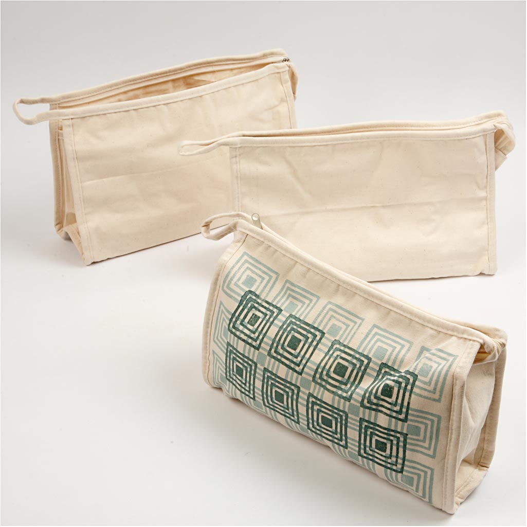 Trousse de toilette, taille 28x17x10cm, naturelle - 1 pc