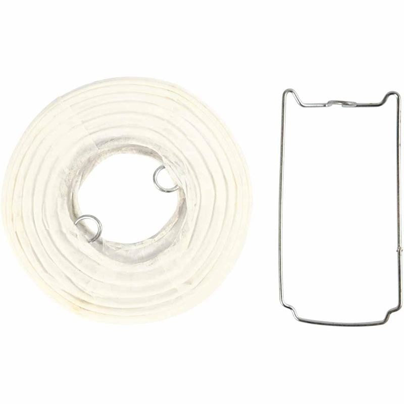 Lampe en papier Blanches e, P: 7,5 cm, 10 pc/ 1 paquet