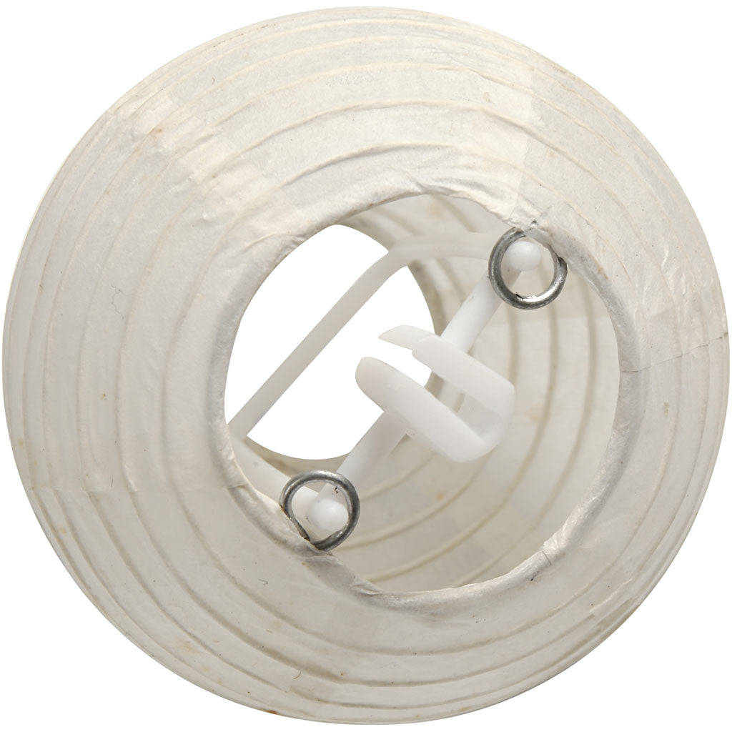 Lampe en papier Blanches e, P: 7,5 cm, 10 pc/ 1 paquet