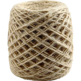 Chanvre naturelle, épaisseur 1 -2 mm, naturelle - 150 mtr