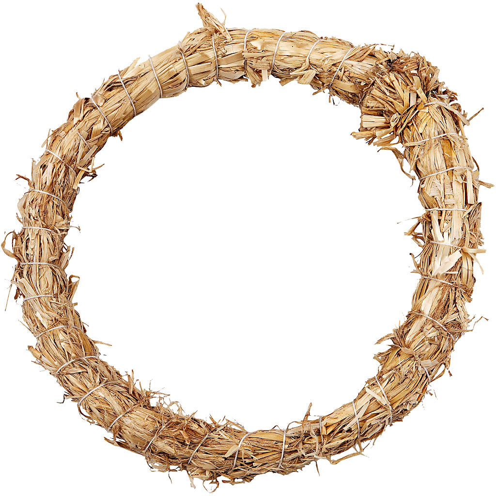 Straw Wreath , D: 21 cm, thickness 2 cm