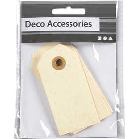 Etiquettes naturelle, 40x80mm - 20 pcs