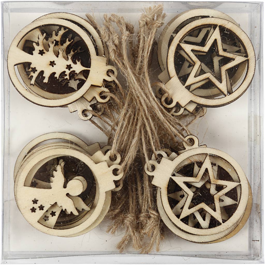 Décoration de NoëL suspension, P: 3 cm, épaisseur 2,7 mm
