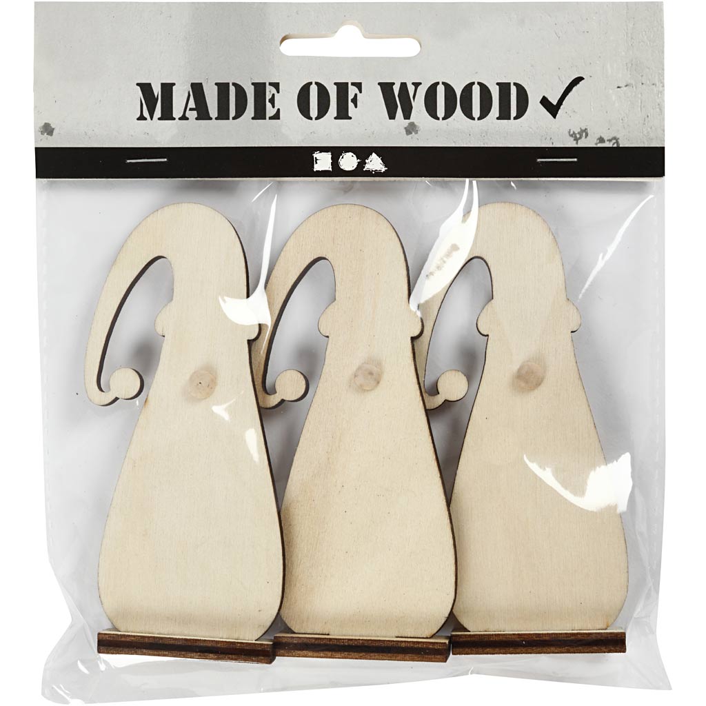 Lutin Noël, H: 10 cm, profondeur 1,5 cm, L: 4,5 cm