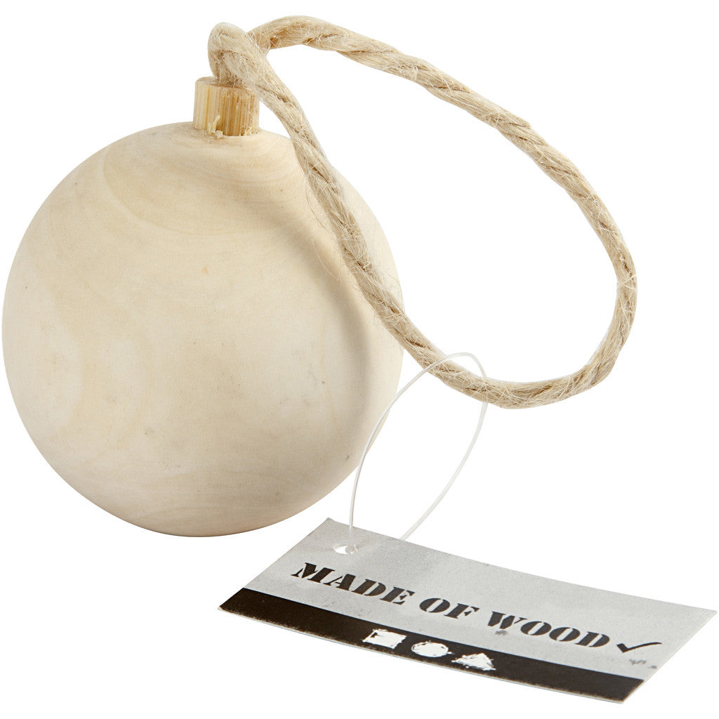 Ornement de Noël, P: 4.8 cm, bouleau - 1 pc