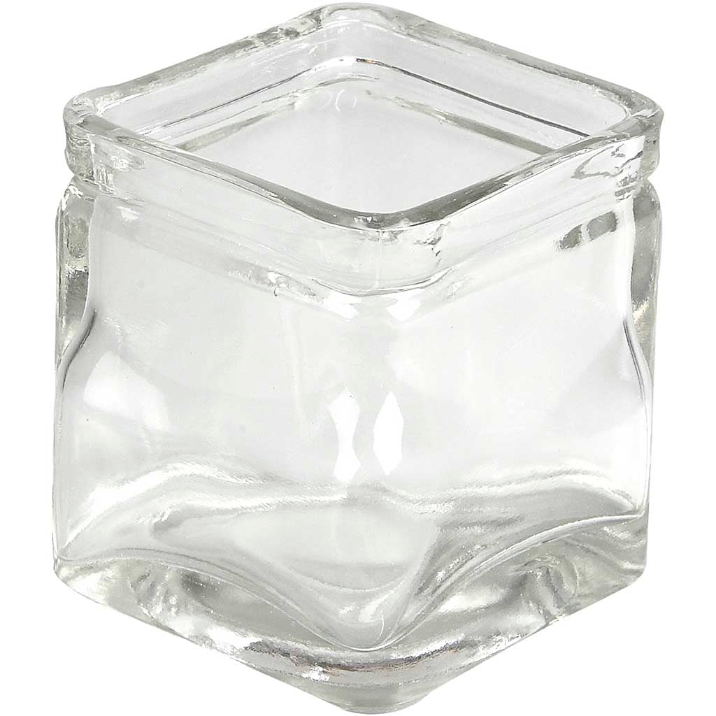 Square Candle Holder, H: 55mm, size 55x55mm