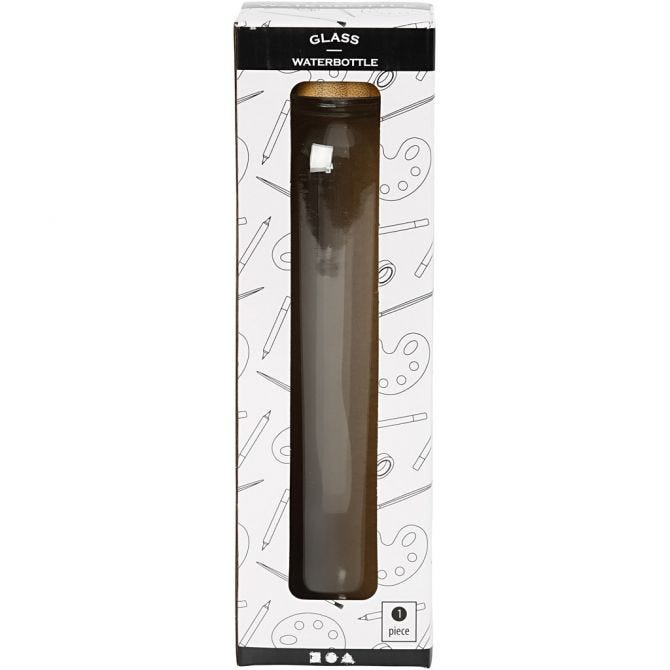 Bouteille d'eau, H: 22 cm, d 6,7 cm, 500 ml, 1 pièce