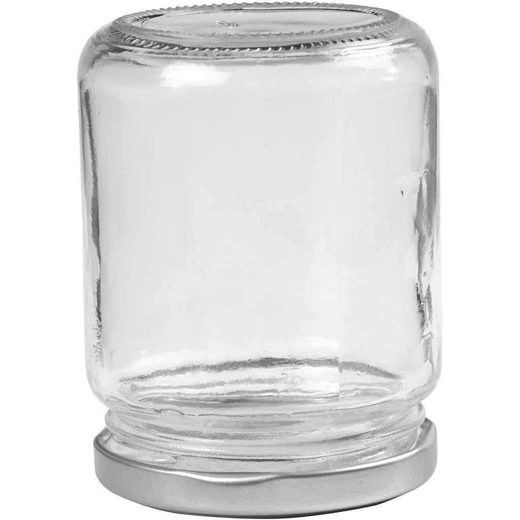 Bocal en verre, transparent, H: 9,1 cm, P: 6,8 cm 12 pc