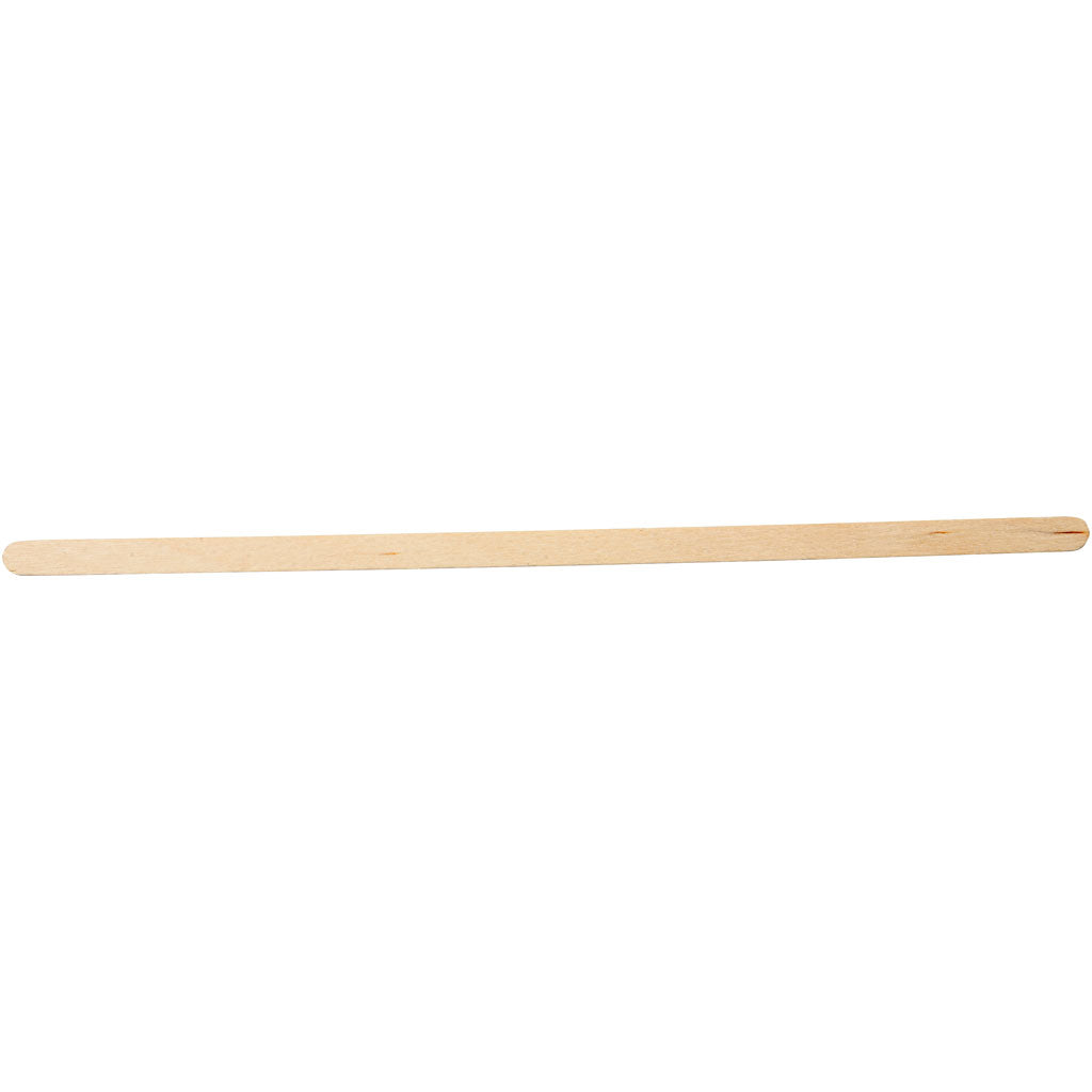 Ice Lolly Sticks, long, thin, L: 19 cm, W: 6 mm, birch