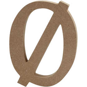 Letter, Ø, H: 13 cm, 2 cm, mdf, 1 pc