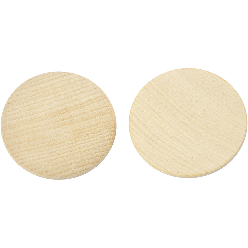 Bouttons en Bois, P: 50 mm, épaisseur 10 mm, - 50 pcs