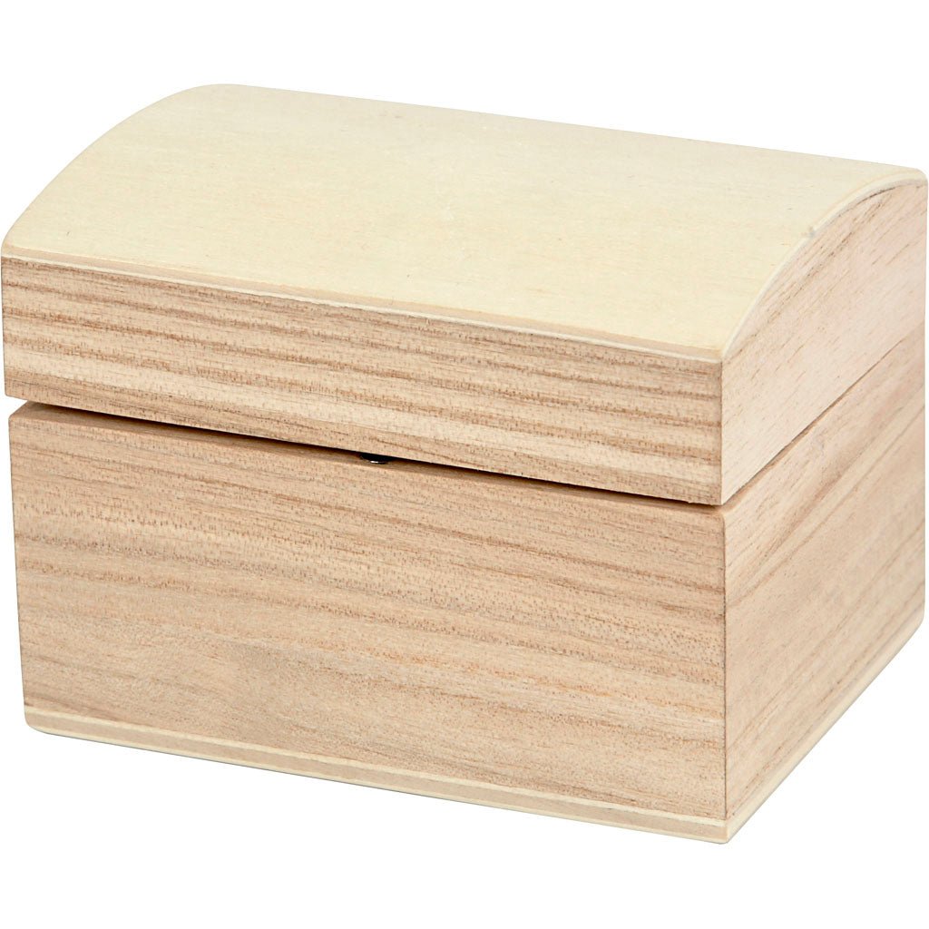 Treasure chest, 80x60x45mm, Empress tree