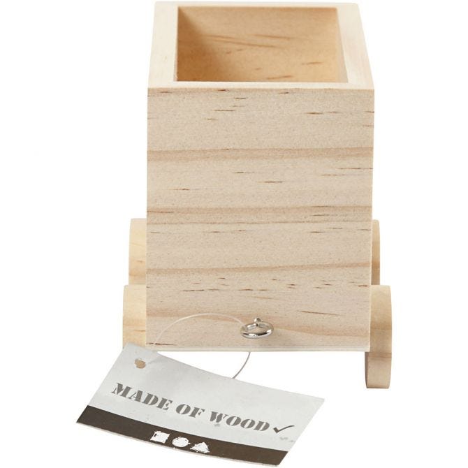 Wagon, H: 8 cm, L: 9,5 cm, L: 6,5 cm, 1 pièce