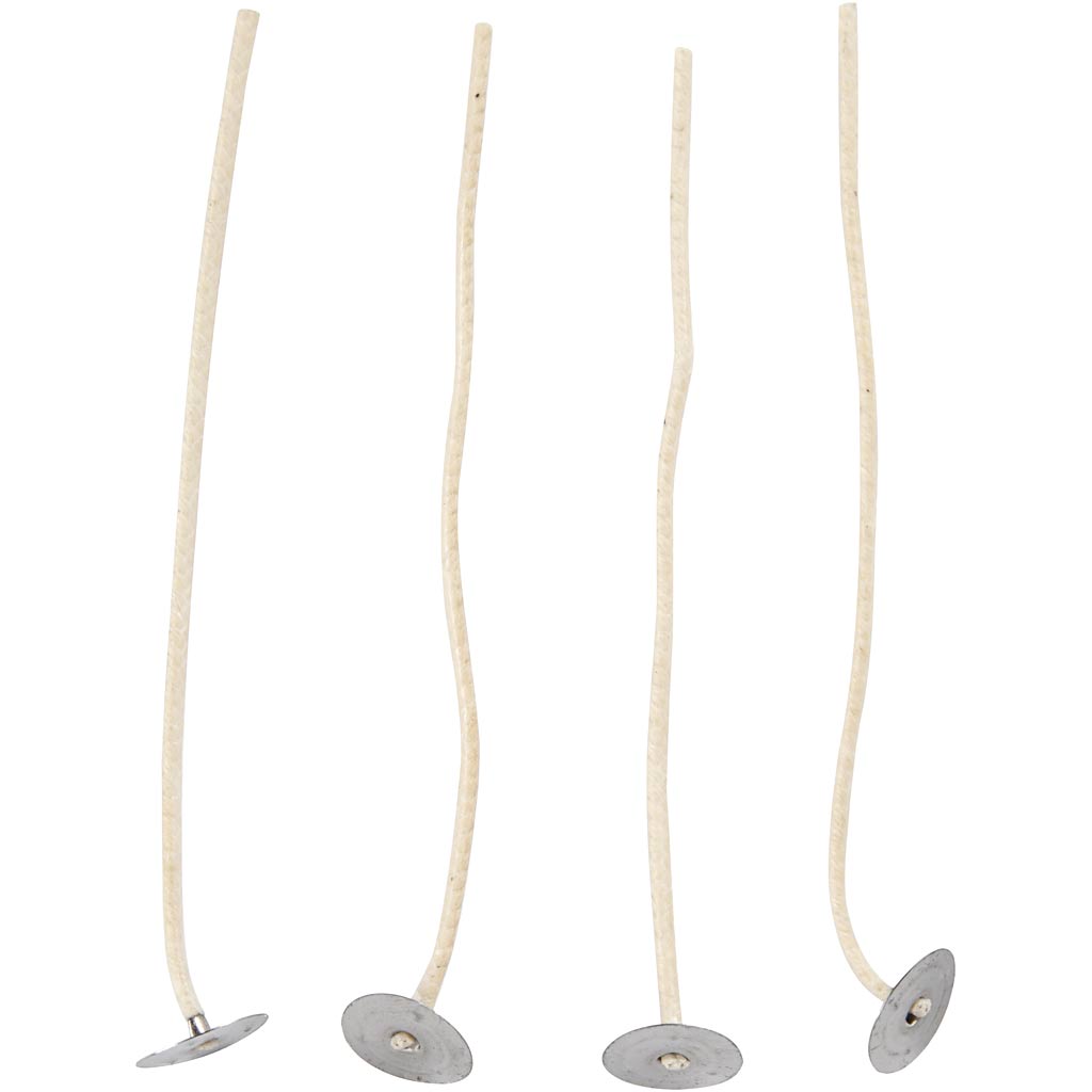 Mèche prè-cirées, L: 110 mm, épaisseur 2 mm, 10 pc