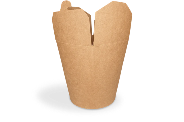 Boîte de nouilles Wok 10x11,5 cm 32oz 1000ml kraft | 500 pcs