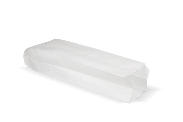Snack Bags Paper 95x65x320 mm White 45gr