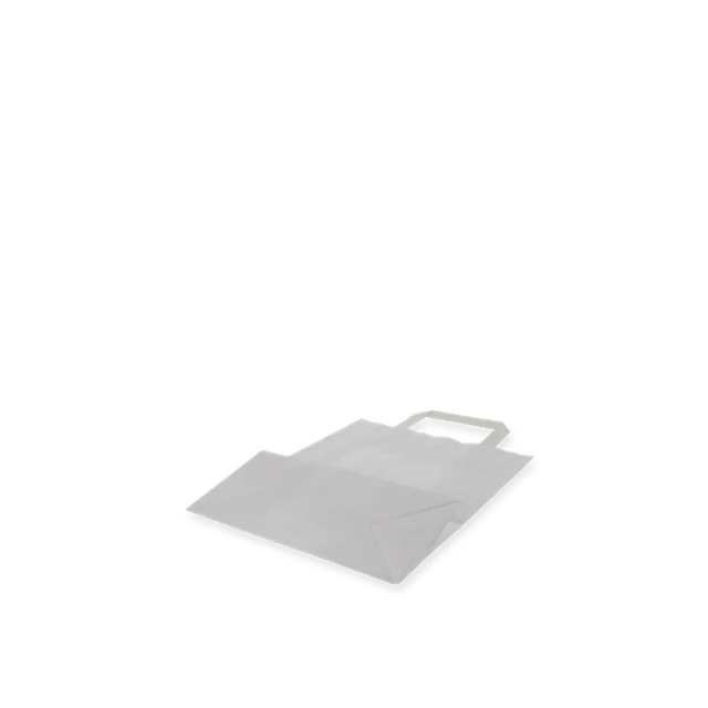 Paper carrier bags 22x10x28cm white | 250 pcs