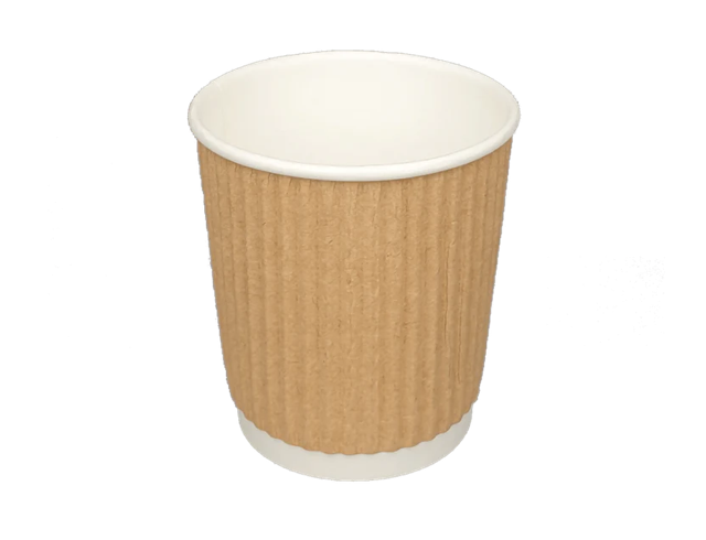 Coffee Cup 120cc 4oz Ø63 mm Ripple Kraft