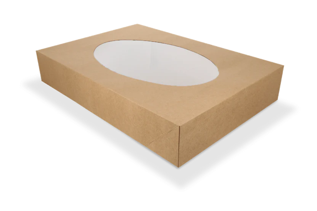 Catering boxes kraft 460x320x80 mm with Window