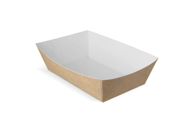 Fries trays A13 kraft/White