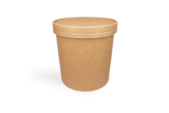 Couvercle Gobelet à soupe kraft 750ml Ø11,8cm | 500 pcs